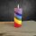 Chakra pillar candle with coconut wax, multicoloured, ⌀ approx. 5.6 x H 12.5 cm