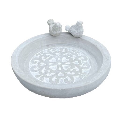 Large cement bird bath