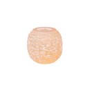 Tealight holder PINK Selenite, ball, approx. 700-800 g