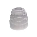 Tealight holder selenite, iceberg, approx. 1.3 kg