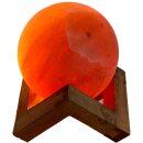 USB Planet auf 3D Holzsockel